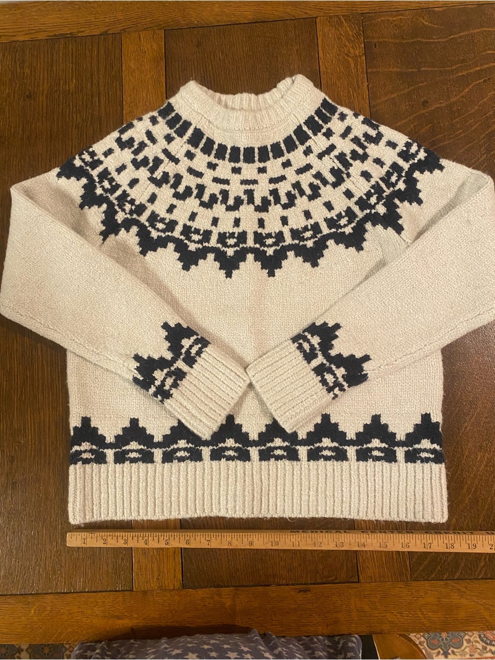 Haven Well Within Juneau Fair Isle Crewneck Sweater. Size XS. Like New.